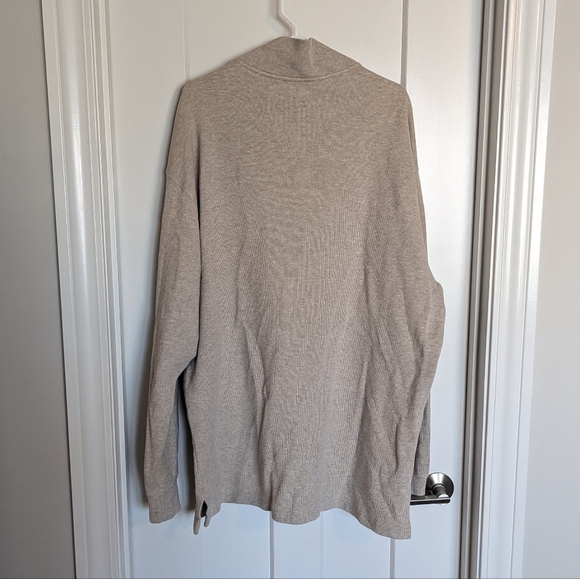 Polo Ralph Lauren Oatmeal Estate Rib Quarter Zip sz XL Tall - Picture 5 of 5